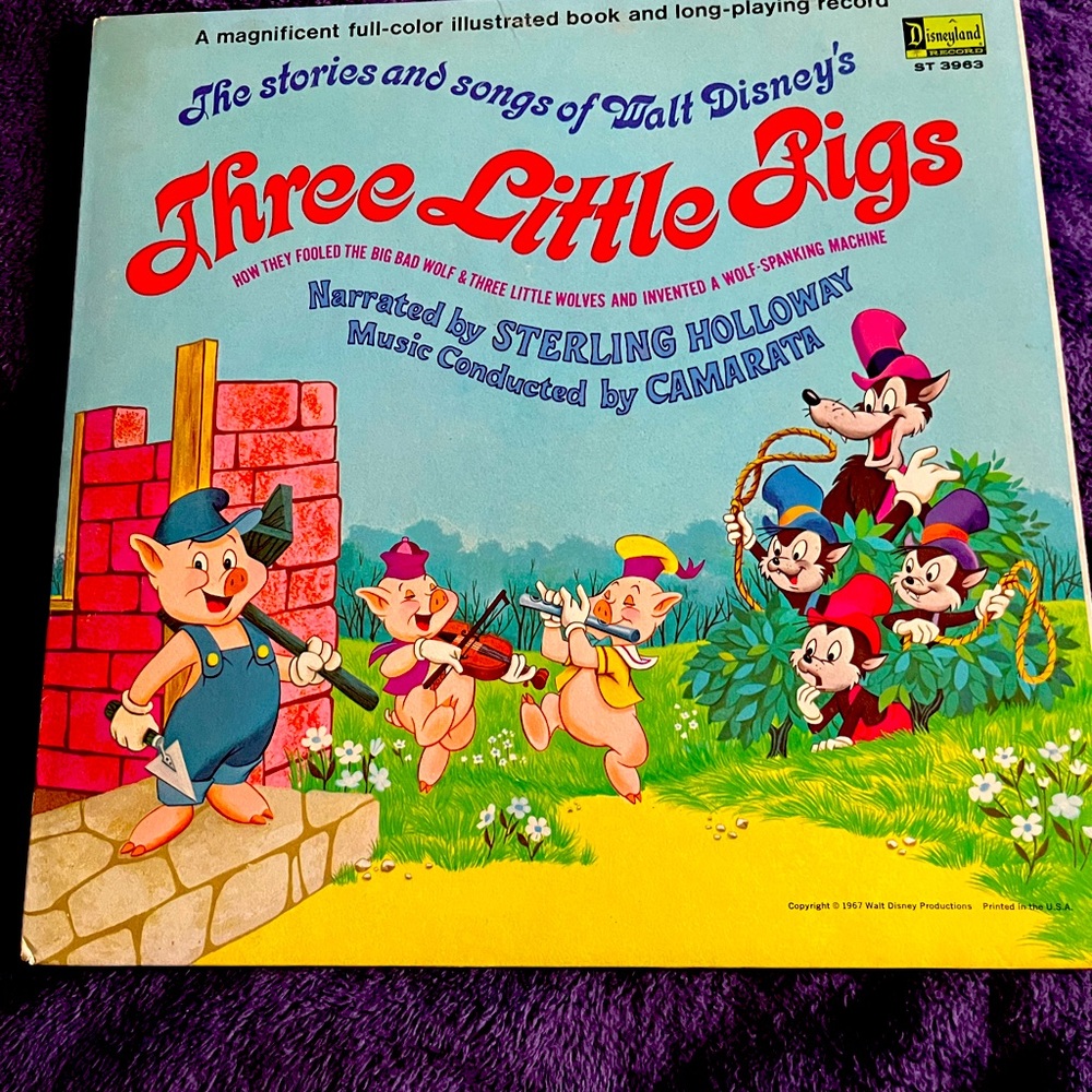 Disney story book with album
